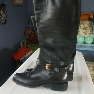 Leather riding boots